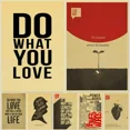 thumbnail image 2 of Pósteres retro con citas inspiradoras y motivacionales, papel de pared kraft, pintura de alta calidad para decoración del hogar, pegatinas de pared, 2 of 4
