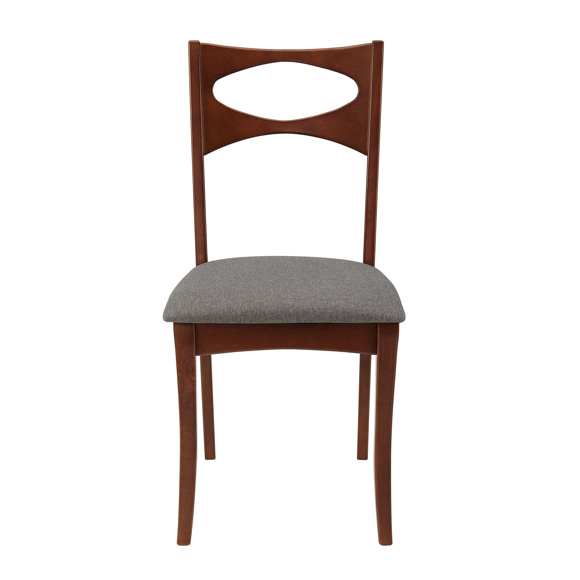 Lyon Mid Century Set of 2 Upholstered Acorn Dining Chairs by Manor Park
