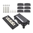thumbnail image 2 of Almencla 4 Bolt Power Distribution Block Portable Dustproof 300A Heavy Duty Busbar M8 M10 M8 Black, 2 of 8