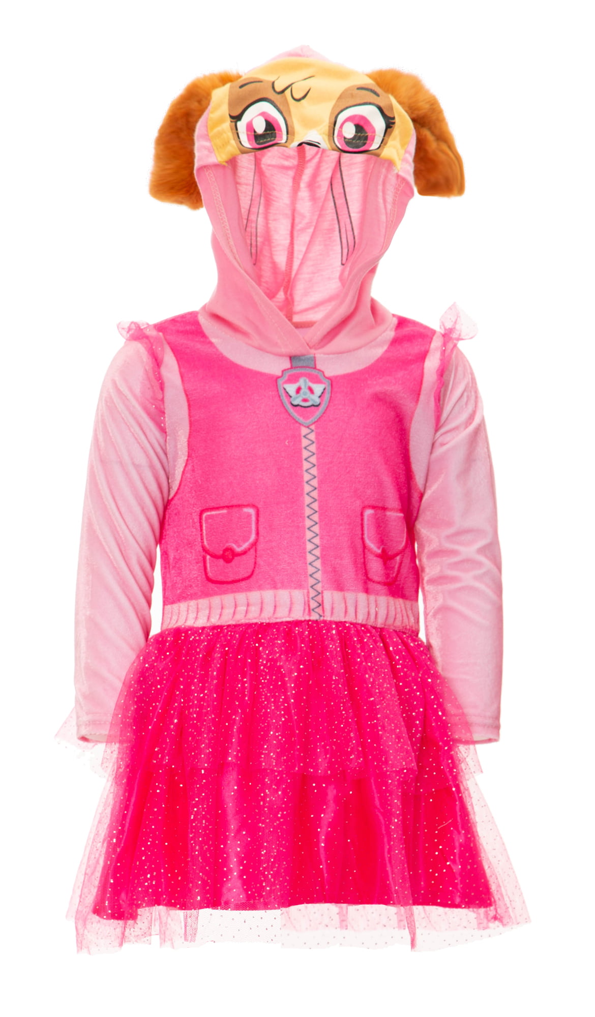Nickelodeon - Nickelodeon Paw Patrol Toddler Girl Hooded Costume Dress Leggings Set Pink - Walmart.com - Walmart.com