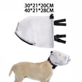 thumbnail image 2 of jesticaly Housse de Protection Respirante pour Chien Museau de Randonnée Amusement Maille Blanche Portable Animal de Compagnie Blanc 40*21*28CM, 2 of 6