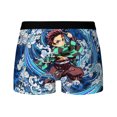 thumbnail image 4 of Ropa interior para hombre de seda de leche con diseño gráfico de Demon Slayer, bóxer para hombre, calzoncillos para hombre, calzoncillos tipo bóxer cortos, 4 of 5