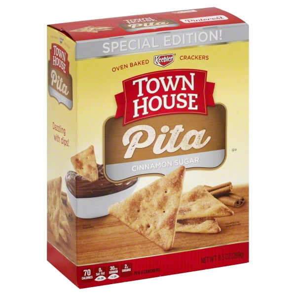 Keebler Town House Cinnamon Sugar Pita Crackers, 9.5 Oz.
