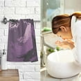 thumbnail image 7 of Dreamtimes Hand Towels Purple Woman Silhouette 2 PCS, Cotton Bath Towel Drying Face Hands Body Decorative Water Absorbent Lightweight Washcloth for Bathroom Ktichen Travel Gym, 16"×28", 7 of 7