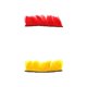 thumbnail image 1 of Casco de Bricolaje Hairpiece para Cascos de Esquí de Motocicleta Amarillo / Rojo, 1 of 9