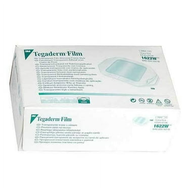 3M Tegaderm 1622W Frame Style Transparent Dressing 1-¾ in. x 1-¾ in. (Box of 100)