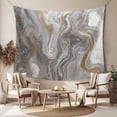 thumbnail image 2 of Gray Marble Tapestry for Bedroom Wall Hanging Tapestry, Farmhouse Vintage Abstract Ombre Texture Ceiling Backdrop Tapestries Poster Blanket Wall Decor for Teens Room Living Room Dorm 59" x 90", 2 of 8