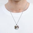 thumbnail image 5 of Lce Hockey Glass Design Circular Pendant Necklace - Stylish Women's Fashion Jewelry by XYZ Brand, 5 of 5