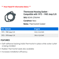 thumbnail image 2 of Thermostat Housing Gasket - Compatible with 1972 - 1983 Jeep CJ5 1973 1974 1975 1976 1977 1978 1979 1980 1981 1982, 2 of 2