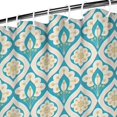 thumbnail image 3 of Blue Pioneer Flower Pattern Shower Curtain 72"x72" ,Bathroom Decorative Shower Curtains Set with 12 Hooks,Modern Waterproof Washable Shower Curtain, 3 of 6