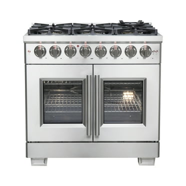 Forno Capriasca 36-Inch Freestanding French Door Dual Fuel Range
