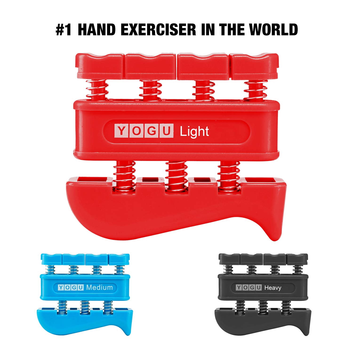 YOGU Hand Grip Finger Strengthener (Set of 3)