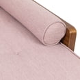 thumbnail image 4 of Noble House Fortas Indoor Fabric Tufted Chaise Lounge, Light Blush, 4 of 8