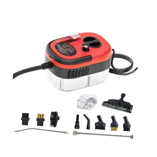 Limpiador a portátil, limpiador a a presión, potente máquina doméstica con tanque 1.2 L, izador para coches para limpieza Rojo