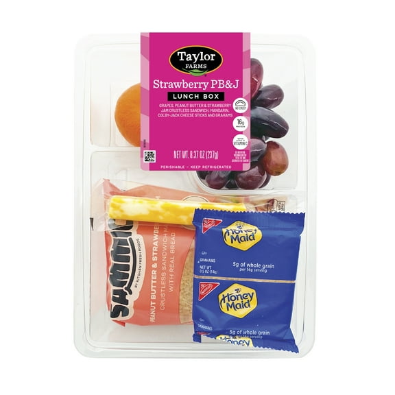 Taylor Farms Strawberry PB&J Lunch Box, 8.37oz Bites (Fresh)