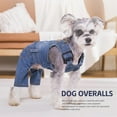 thumbnail image 6 of UOSIA Dog Overalls for Small Dogs Cute Puppy Jean Jacket Fashion Pet Denim Jumpsuit, 6 of 7