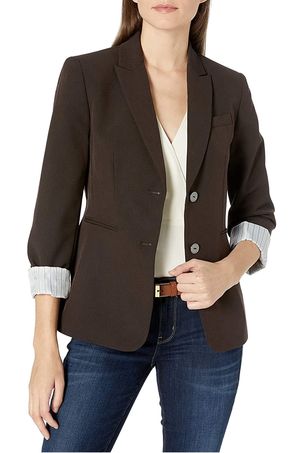 Tahari ASL Women's Two-Button Cuffed 