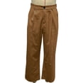 thumbnail image 4 of WIZUTIZ Men's Linen Pleated Suit Pants Casual Zipper Wide Leg Pants Trendy Loose Fit Comfy Dress Trousers with Multi Pockets, 4 of 4
