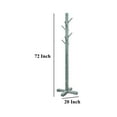 thumbnail image 5 of Rena Coat, Hat Rack Stand, 8 Wood Stems, 72 Inch Rustic Green Mahogany, 5 of 6