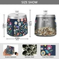 thumbnail image 2 of Yayeee Ashtray with Lid for Cigarette Smokeless Stainless Steel Home Ash Holder, Bloom Flowers, 2 of 7