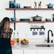 thumbnail image 4 of WORGEOUS Estante de pared para tazas de café, soporte para tazas de café montado en la pared con 4 ganchos, estante de pared para cocina, 4 of 7