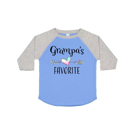 

Inktastic Grampas Favorite- Heart Grandchild Gift Toddler Boy or Toddler Girl T-Shirt