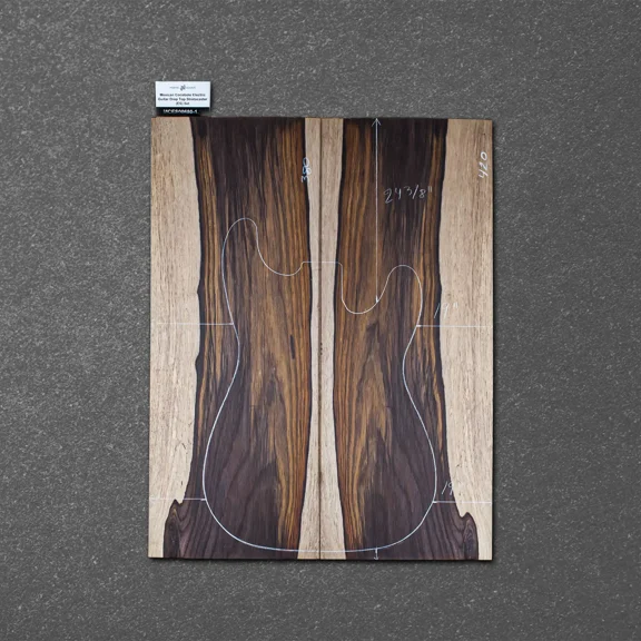 Mexican Cocobolo Electric Guitar Drop Top Stratocaster (ES) Set – MCES000680-1.1