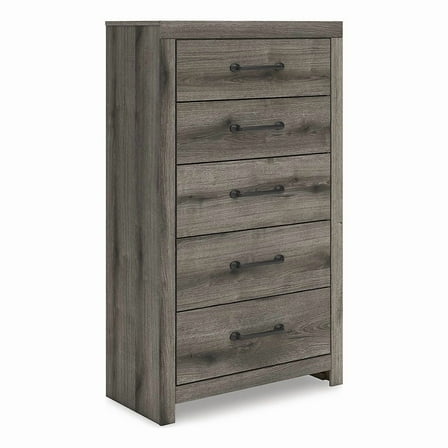 Signature Design by Ashley Fondenlane Dark Gray 5 Drawer Chest