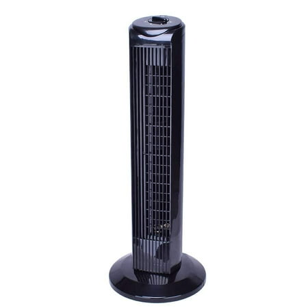 Utilitech 28-in 3-Speed Indoor Black Plastic Injection Color Tower Fan