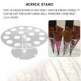 thumbnail image 4 of 16 Holder Acrylic Ice Cream Cone/ Sushi Hand roll Stand Transparent, 4 of 6