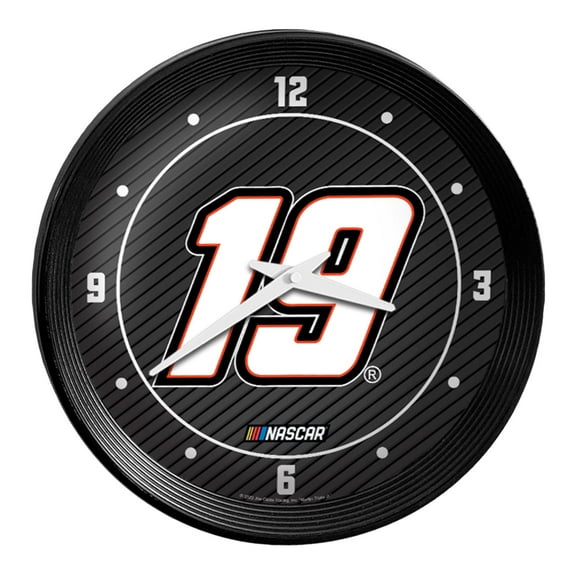 Martin Truex Jr 15" Ribbed Frame Wall Clock