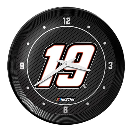 Martin Truex Jr 15 Ribbed Frame Wall Clock