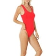thumbnail image 4 of Womens Cotton One Piece Racerback Tank Bodysuit, 4 of 7