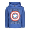 thumbnail image 2 of Marvel Avengers Captain America Little Boys Hoodie and Pants Outfit Set Toddler to Little Kid, 2 of 4