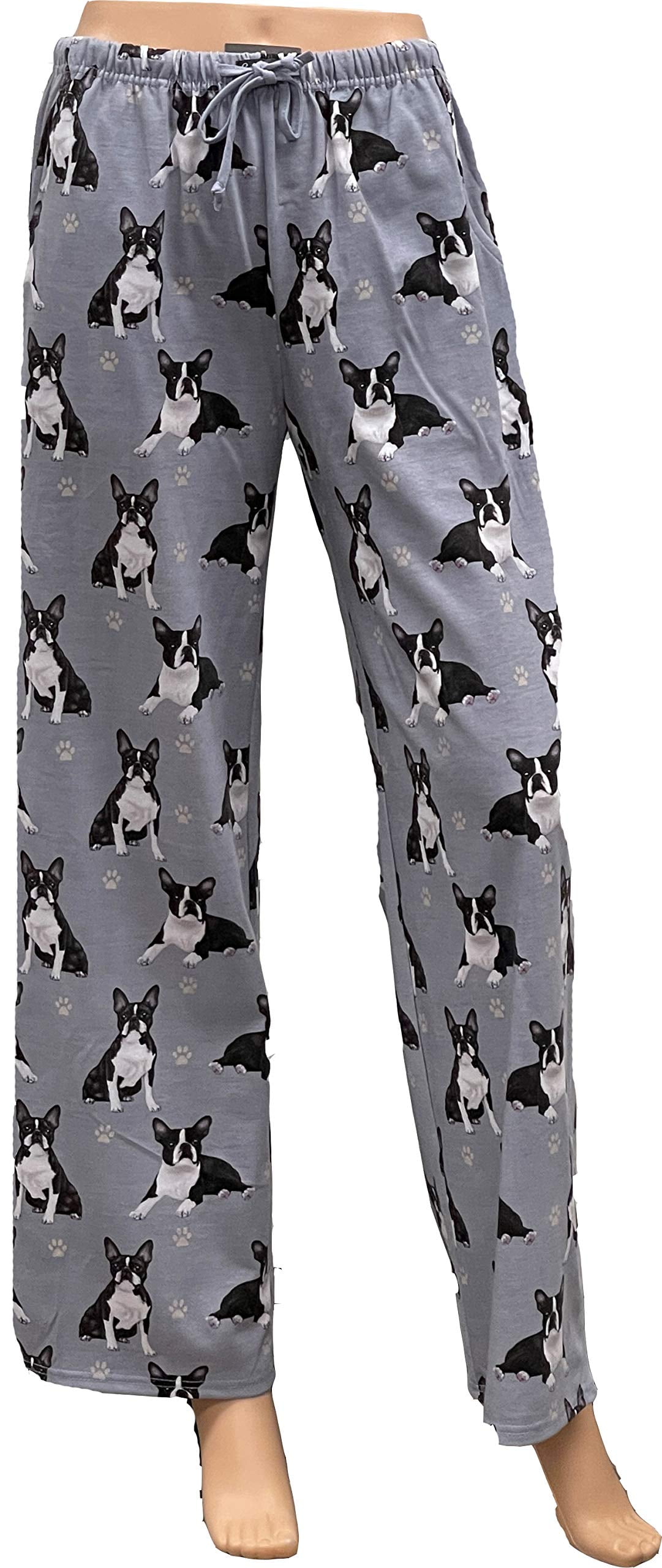 E & S Imports Women's #021 Boston Terrier Dog Lounge Pants - Dog Pajama ...