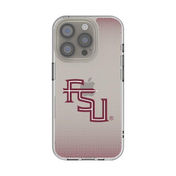 Florida State Seminoles Linen Logo iPhone Clear Case