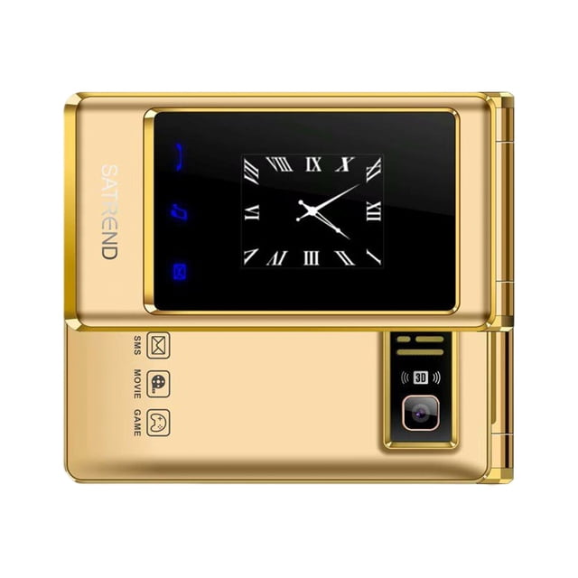 Methold Teléfono móvil con tapa 2G GSM para personas mayores, teléfono inteligente con pantalla Dual, tarjeta Dual de 3,0 pulgadas con Electrónica tipo 5