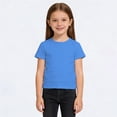 thumbnail image 5 of Jamsmile Toddlers Girls T-Shirts Soft Basic Solid Short Sleeve Shirts Casual Crewneck Tops Children Girls Tee Shirts, 5 of 6