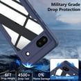 thumbnail image 5 of KOMI Case for Google Pixel 6A, 360 Degree Full Body Rugged with Built-in Screen Protector Heavy Duty Protection Slim Fit Shockproof Cover for Google Pixel 6A Phone Case 6.1" (Blue), 5 of 5
