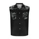 thumbnail image 5 of Camiseta sin mangas con cuello vuelto para hombre, estilo informal, con estampado del Día de la Independencia, cuello vuelto, sin mangas, bolsillos, deportiva, de poliéster, 5 of 5