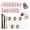 Black Sliver Cat Eye Magnet Set, variant on modelones Cat Eye Magnetic for Nails,15PCS Cat Eye Gel Nail Polish Magnet Tools Powerful Set Wand Magnet Summer Nail Polish Square Round Magnet Stick Diverse Glassy Cateye Effect