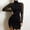 49-Black, variant on SELONE Club Dress Plus Size Women Party Dress for Women Formal Long Sleeve Mini V Neck Fashion Solid Party Bodycon Dresses for Women Halter Dresses for Women for Night Out Night Club Black XL
