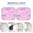 thumbnail image 6 of Disketp 2 Piece Best Mom Ever Pattern Windshield Sunshades,Folding Windshield Sun Shade For Car Suv Trucks Sedan,Blocks Uv Rays Sun Visor Protector-Medium, 6 of 7