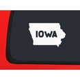 thumbnail image 1 of Car Sticker Iowa United States Home Hometown Car Window Decal Sticker White 7 Inch, 1 of 1