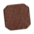thumbnail image 4 of Funda de asiento de masaje de verano con almohadilla refrescante de 42 cm x 42 cm, transpirable, con cuentas de madera. Café, 4 of 8