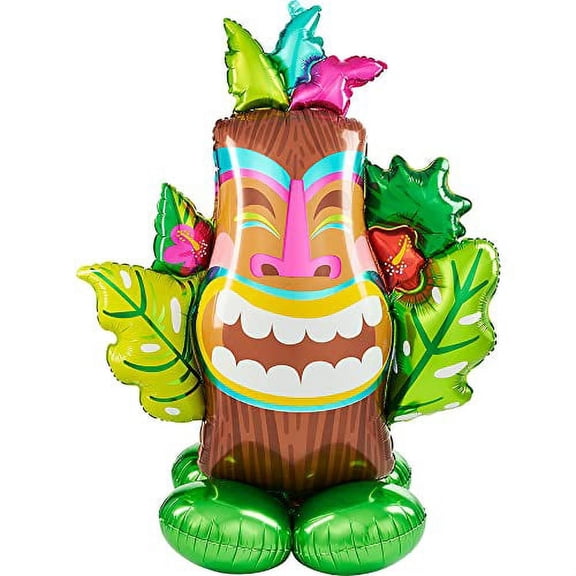 TIKI 53'' Airloonz Balloon Luau Hawaiian Tropical Birthday Party Decorations Supplies