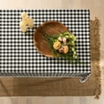thumbnail image 4 of PowerSellerUSA Dining Table Cloth Elegant Buffalo Plaid Cloth for Dining Room or Kitchen, Classic Farmhouse Country Decor Plaid Gingham Checkered Design Table Cloth, Black, 60" W x 104" L, 4 of 7