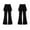 Black, variant on Playful Girls Pants Faux Two Piece Lay Flat Design Built In Shorts Activewear Yoga Dance School