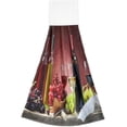 thumbnail image 2 of SKYSONIC 2 PCS Absorbent Hand Towels, Red White Wine Grapes Fruit Bathroom Hand Towels with Hanging Loop, Hanging Kitchen Hand Towels, Quick Dry Microfiber Hand Towels Hand Bath Towel, 12"x17", 2 of 6
