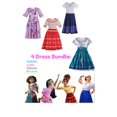 thumbnail image 1 of Ensemble 4 Costume Encanto Disney, Isabela, Mirabel, Luisa, Dolores, Robe, 1 of 5